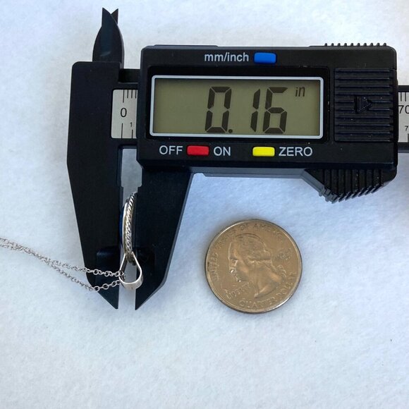 950 Silver Dainty Round Lapis Lazuli Pendant Cabochon Necklace 18" Cable Chain - Picture 16 of 16